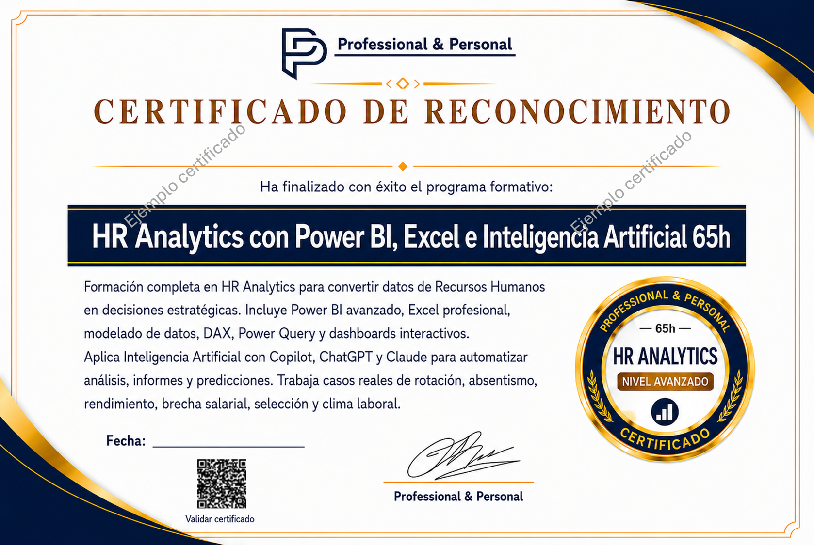 Curso de Excel, Power BI e Inteligencia Artificial